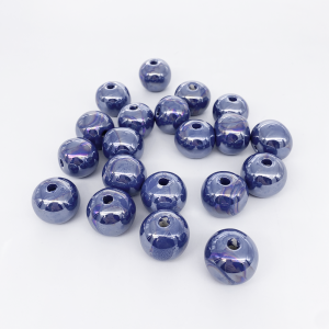 Artisanal ceramic enamel beads