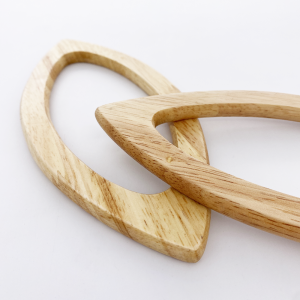 "Eye" wood handles - Set of 2