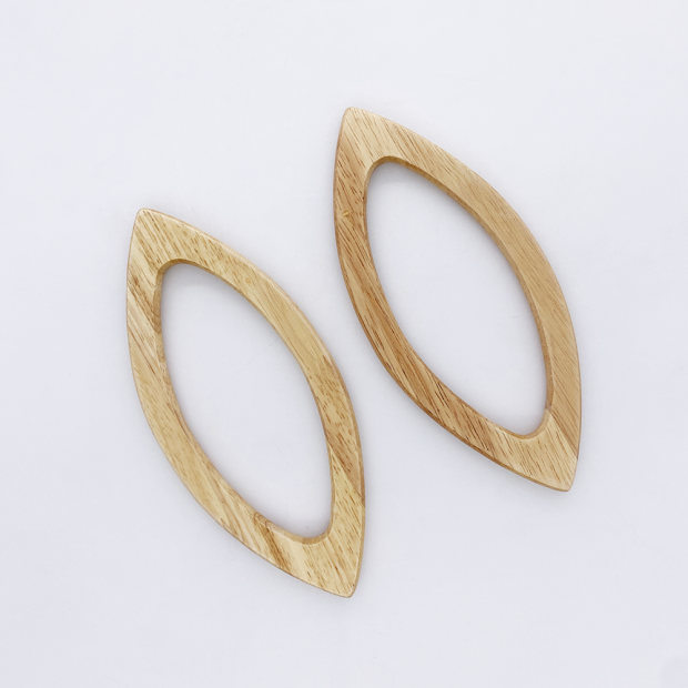 "Eye" wood handles - Set of 2