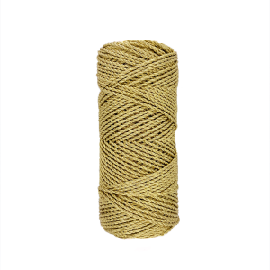 Metallic macrame rope