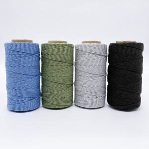 Polished cotton twine