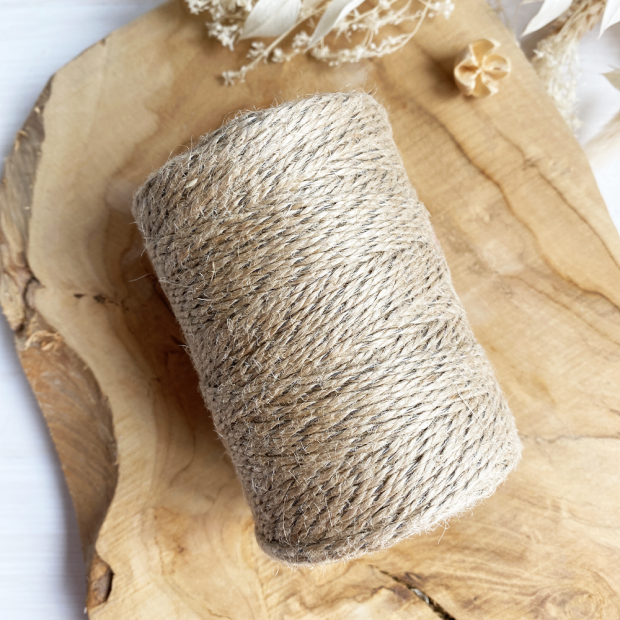 Jute twine with steel wire