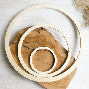 Wooden circle - Set of 3