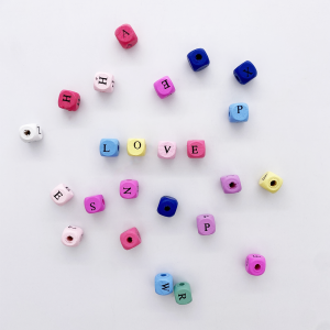 Wooden alphabet bead - Set of 312 pcs