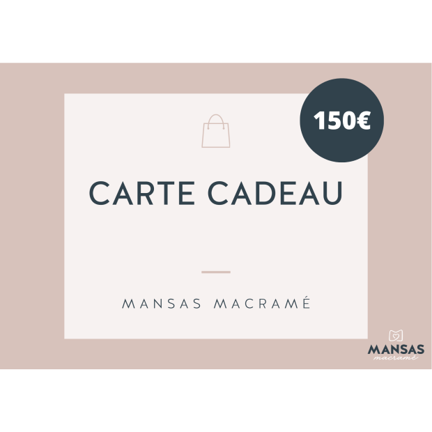 Carte cadeau 150€