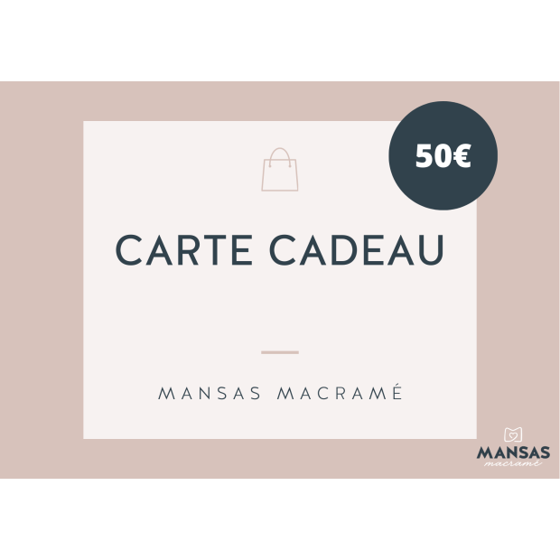 Carte cadeau 50€