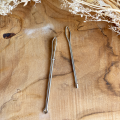 Lace-up needle and tweezer